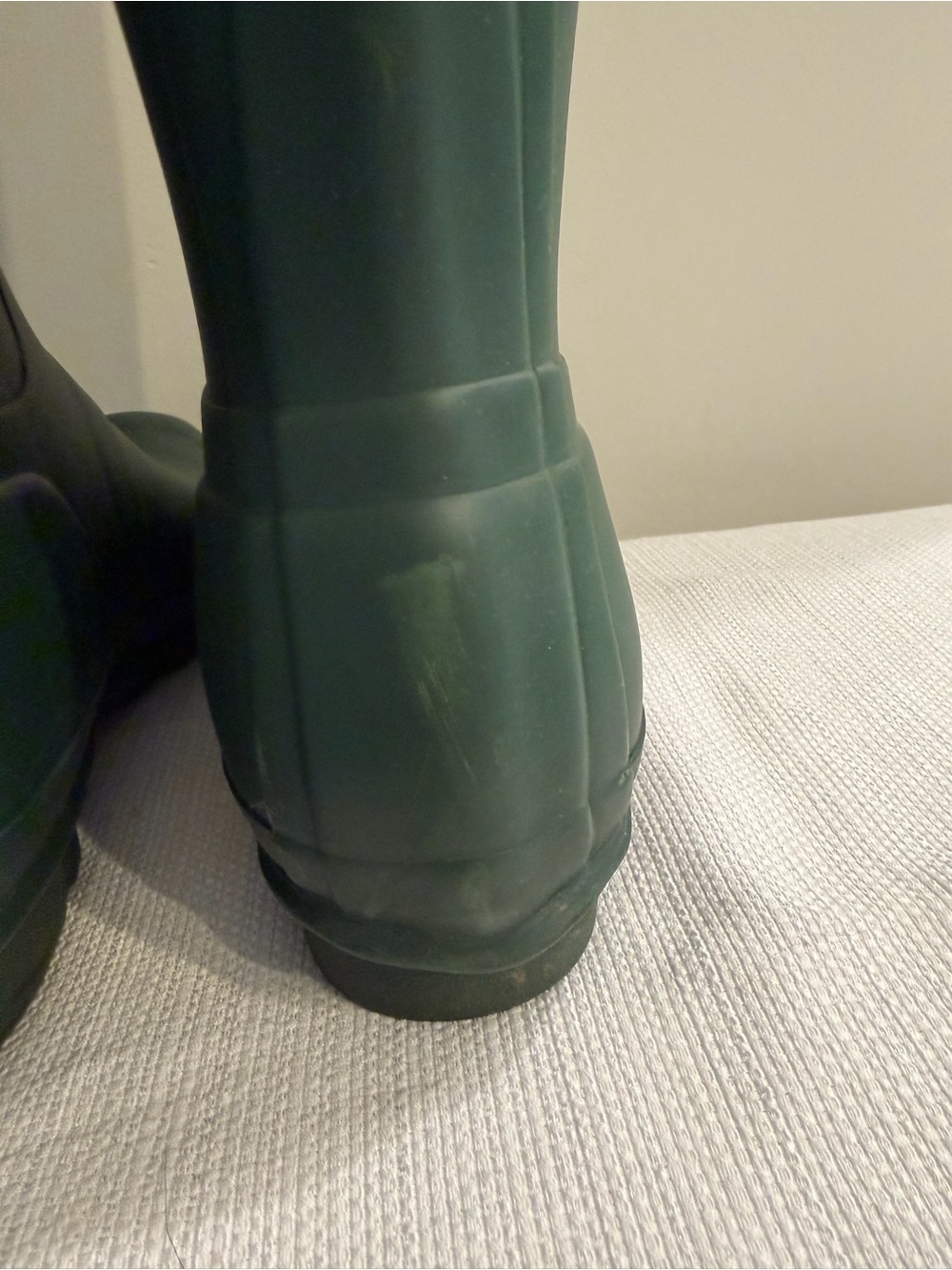Women’s Hunter Tall Matte Forest Green Rain Boots sz 7 *never worn see pics - Picture 6 of 10